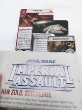 (3) Star Wars Imperial Assault Han Solo Scoundrel Ally Pack Cards + Sheet - $9.89