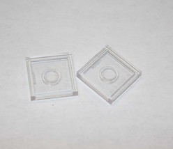 Clear 2x2 Transparent construction piece X2 Minifigure US Toy - $2.00