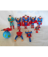 Superman figures 9 total  - £15.73 GBP