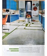 Kentile Vinyl Floors retro decor 60&#39;s-1964 Vintage Print Ad - $14.46 CAD