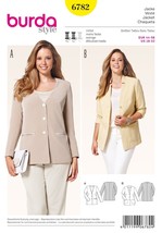 Burda Sewing Pattern 6782 Coat Jacket Misses Size 18-32 - £7.28 GBP