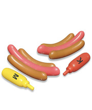 Inflatable pool toys Hotdog Battle Pool Float (2 pc set) (a) - £109.01 GBP