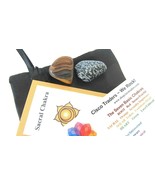 Sacral Chakra Set Tumbled Stone Tiger Eye Snowflake Obsidian Creativity Sex - $79.96 MXN