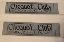 HO Scale Vintage Set Box Car Side Panels, Cliquot Club Ginger Ale Silver, #1503 - £8.61 GBP