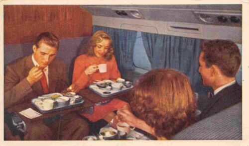 Primary image for United Airlines In Flight Meal DC6 Mainliner Plane Aircraft postcard