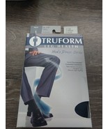 Compression Mens Dress Sock Truform 8-15 mmHg BLACK Knee High MEDIUM - €10,15 EUR