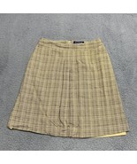 Evan Picone Skirt Brown TanTextured Pencil Women&#39;s Size 10 Lined Close P... - $10.66