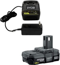 Ryobi P118B 18V Battery Charger and Ryobi P189 18V 1.5 Ah Battery Combo Pack - £28.89 GBP