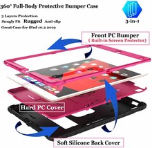 Case with Stand for iPad 8th Gen and iPad 7th Gen 10.2 inch Pink and Bla... - £34.02 GBP