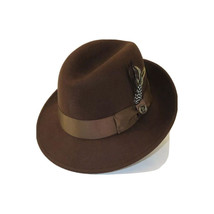 Men Bruno Capelo Hat Australian Wool Crushable Center Crease CHICAGO CH301 Brown image 2
