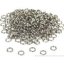 288 Nickel Plated Split Ring Chain Parts Findings 6mm - £9.55 GBP