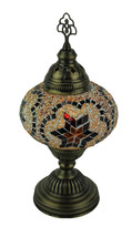 Scratch &amp; Dent Artistic Style Mosaic Warm Color Glass Accent Table Lamp - £22.64 GBP