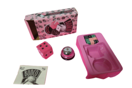 Bunco Game Deluxe Breast Cancer Edition 2005 Cardinal Games Complete In Box - $9.85