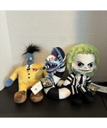 Beetlejuice 2 8” Plush Set Lot Of 3 Sandworm Shrinker Bob Just Play W/ T... - $46.55