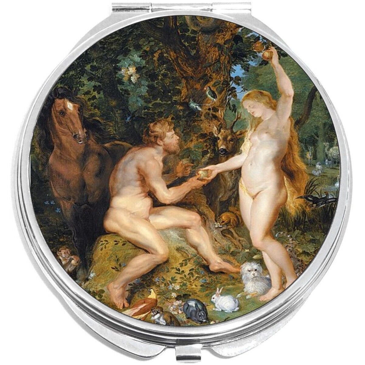 Garden of Eden Fall of Man Compact with Mirrors - for Pocket or Purse - $11.76