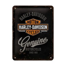 Harley Davidson Genuine small metal sign 200mm x 150mm  - $24.00