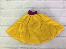 VTG Mattel Doll Clothing Genuine Barbie Fashion Yellow Long Skirt and Head Scarf - £9.95 GBP