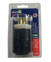 Leviton 2711 30 Amp 125/250 Volt NEMA L14-30P 3P 4W Locking Plug Industrial - $34.85