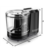 1.5-Cup Electric Mini Food Chopper, One Touch Pulse Dishwasher Stay Shar... - $18.80