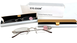Eye-Zoom Women&#39;s Compact Reading Glasses, Set of 2, New in Box - $17.09