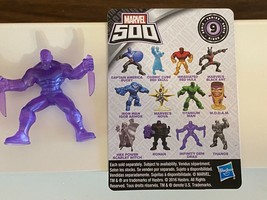 2016 Marvel 500 Series 9 INFINITY GEM DRAX Purple clear 2&quot; Micro Figure Loose - £12.33 GBP
