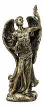 Bronzed Catholic Saint Uriel The Archangel Statue Patron of Ecology And Wisdom - £13.79 GBP