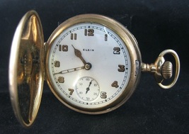 Elgin GF Antique Hunter Case Pocket Watch  - £129.07 GBP