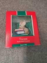 Hallmark Ornament Teacher Mouse with Books Dated 1989 - $8.55