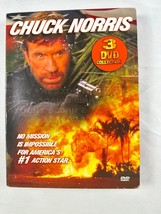 Chuck Norris Three 3 DVD Disc Collector&#39;s Set Action Martial Arts Classics PG13 - £6.21 GBP