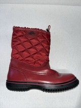 Coach “Samara” Quilted Winter Boots Red Wine Size Women 7 B - $48.51