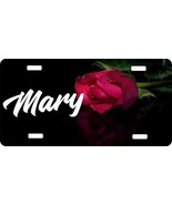 Personalized Custom License Plate Auto Car Tag Black Rose - £13.36 GBP