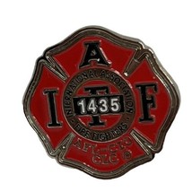International Association Of Fire Fighters IAF AFL CIO Enamel Lapel Hat Pin - $11.95