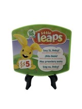 LEAP FROG BABY: Little Leaps Learning Steps CD Say it, Baby 2005 w Manual - £0.74 GBP