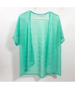 Sag Harbor Mint Green Lace Knit Kimono Wms Size Large - $20.82 CAD