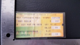 BOB SEGER / PAT TRAVERS - VINTAGE LAMINATED NOVEMBER 04 1978 CONCERT TIC... - $10.00