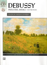 DEBUSSY:  Preludes, Book 1 for the Piano, Book &amp; CD, Edited by Maurice H... - £6.06 GBP