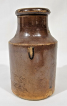 Antique Ink Pot Stoneware Bottle Aprox 4.5&quot; Tall 2.6&quot; Diameter - $36.63