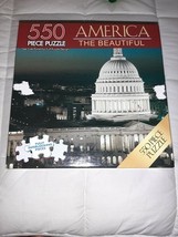 &quot;America The Beautiful&quot; 550 Piece Puzzle US Capital Building Patriotic U... - $9.99