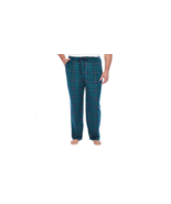 Foundry Men&#39;s Big &amp; Tall Sleep Lounge Pants XLT Green Blue Plaid Microfl... - £18.26 GBP