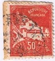 Stamp Algeria French Colony 50c La Pecherie Mosque Used - £0.55 GBP