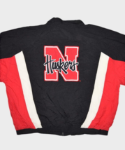 Vintage Nebraska Jacket Mens 2XL Champion Windbreaker Zip Warm Up Cornhu... - $38.55