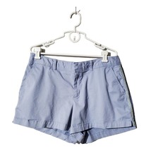 GAP Womens Shorts Size 14 Chino Lilac 4 Pocket Embroidered Trim Blue Mid... - $19.59