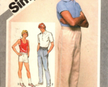 Simplicity 9923 Teen Boys 16 Pull On Pants or Shorts Uncut Sewing Pattern - $8.29