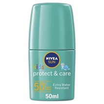 Nivea Sun Kids Protect &amp; Care COLORED roll-on SPF 50 50ml/ 1.69 fl oz FREE SHIP - £12.40 GBP