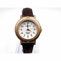 Timex Carriage Indiglo Watch Women New Battery Gold Tone 25mm M7 - £14.38 GBP