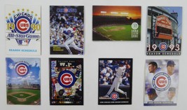 Chicago Cubs 1990s 2004 Baseball Pocket Schedules Lot of 8 - £10.97 GBP