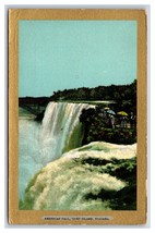 American Falls Niagara Falls NY New York UNP Ullman Gold Border UDB Postcard R27 - £3.12 GBP