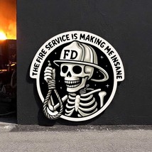 Firefighter Decal Sticker Fire Service Making Me Insane Firefighter Volu... - $3.95+