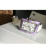 DEDIA Lily MR  Diamond/ Mother-of-Pearl Day/Date Chronograph PURPLE NEW ... - £366.44 GBP