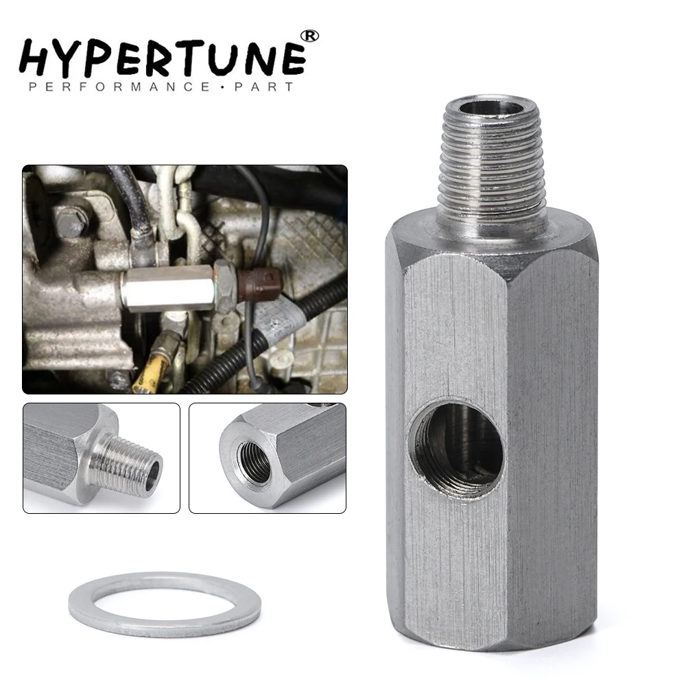 Hypertune - Stainless steel 1/8&#39;&#39; BSPT Oil Pressure Sensor Tee to NPT Adapter Tu - £41.04 GBP